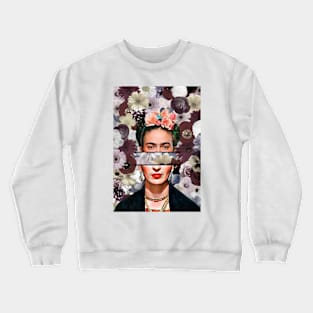 Frida Kahlo Floral Crewneck Sweatshirt